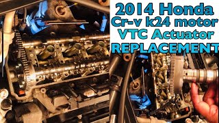 2014 Honda CRV k24 motor VTC actuator replacement [upl. by Kiryt]