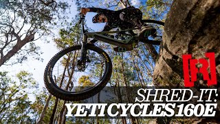 Yeti 160e  Super fast riding on Yeti Cycles awesome electric mountain bike [upl. by Hallee]