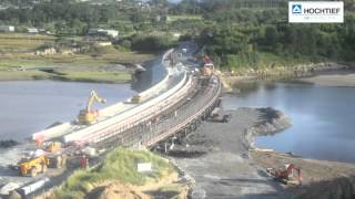 TimeLapse Example  Snowdonia Viaduct Replacement [upl. by Dlareg]