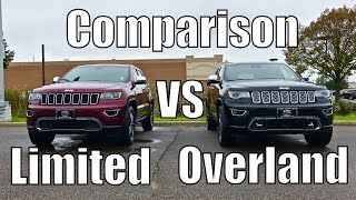 2018 Jeep Grand Cherokee Limited vs Overland Comparison Review [upl. by Amehr]