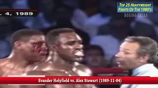 TOP 25 HEAVYWEİGHT FIGHT OF THE 1980s [upl. by Aitropal]