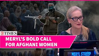 Meryl Streep Stands In Solidarity With Afghan Women Calls For Action At The UN  WATCH Full Speech [upl. by Bautista]