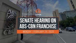 Senate hearing on ABSCBN franchise [upl. by Russon]