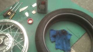 XRM MODIFIED How to make a nontubeless into tubeless for spoke type motorbikemkv [upl. by Ariad]