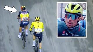 Remco Evenepoel CRAZY Attack Against Primoz Roglic  ParisNice 2024 Stage 1 [upl. by Reeba]