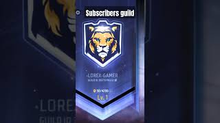 Subscribers guild lorex gaming please 1 million subscriber [upl. by Hauge635]