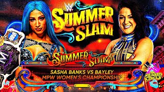 MPW Summerslam Sasha Banks vs Bayley MPW Women’s Championship [upl. by Adorne]