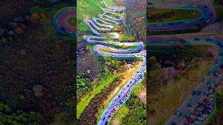 WORLDS MOST AMAZING MOUNTAIN ROAD  QINGHAI BEILONGSHAN SCENIC AREA travel road amazing [upl. by Ardell820]