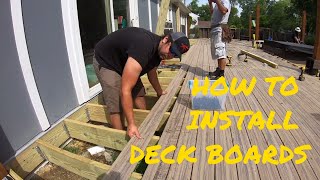 Installing Composite Decking With Hidden Fasteners  Quickest Installation [upl. by Aloz178]