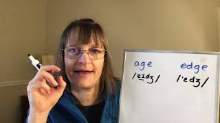 How to Pronounce Age vs Edge [upl. by Natsirc]