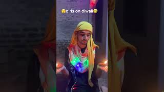 😂girls photography on diwali 🤪diwali relatable girls subscribetag [upl. by Hamilah]