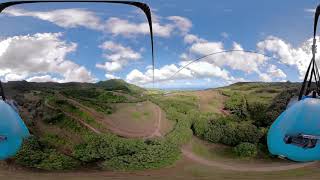 Longest Zipline of Mauritius La Vallée Des Couleurs Nature Park 360 Video [upl. by Arick]