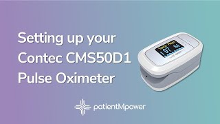 Setting up your Contec CMS50D1 Pulse Oximeter [upl. by Sandry]