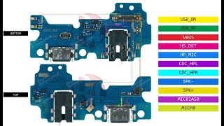 Samsung sm A325 charging jacks way Sub board ways Handfree ways mic ways [upl. by Aneerb]