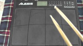 ALESIS PERFORMANCE PAD TEST [upl. by Inahpit]