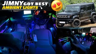 Finally ❗️MY JIMNY 5 DOOR GOT GWAGON INTERIOR LIGHTS 😱 Jimny Modified Ambient Lights 😱 KARDI K6 😍 [upl. by Rogovy246]