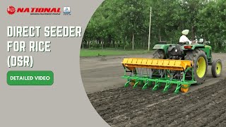 National Direct Seeder for Rice DSR English [upl. by Amlev286]