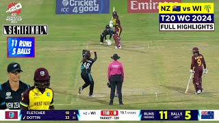 NZ W vs WI W Semi Final Highlights  New Zealand vs West Indies Women T20 World Cup Highlights 2024 [upl. by Ahtamas811]