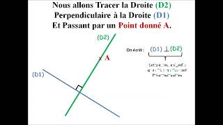 Comment Tracer Droite Perpendiculaire Passant Par un Point  Pigerlesmaths [upl. by Akimrehs896]