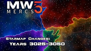 Starmap Changes  Timelapse  Mechwarrior 5 Mercenaries [upl. by Eseuqcaj]