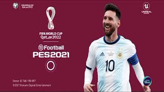 Pes 2021 Mobile Patch World Cup 2022 v550 Android New Graphics [upl. by Dyanna]