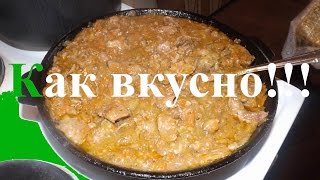 Куриная печень Тушёная с луком и морковью ДЕШЕВО И СЕРДИТО [upl. by Dabbs]