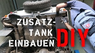 Zusatztank am Landrover Defender einbauen  DIY [upl. by Fidela]