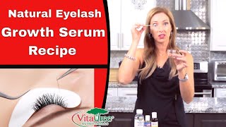 Natural Eyelash Growth Serum Recipe  how to grow eyelashes fast  VitaLife Show Episode 305 [upl. by Nomra658]