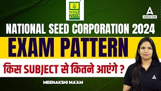 National Seed Corporation 2024  NSC Agriclture Trainee Exam Pattern 2024  By Meenakshi Mam [upl. by Salsbury]