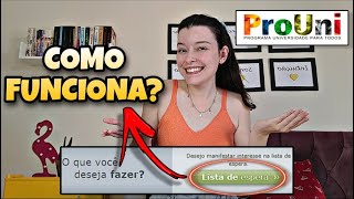 COMO FUNCIONA A LISTA DE ESPERA DO PROUNI l Consiga sua vaga na lista de espera [upl. by Zephan603]