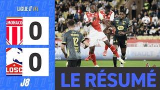 Monaco  Lille  00  Le Résumé  Ligue 1 202425 [upl. by Nytsrik]