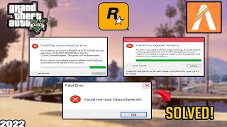 Fix FiveM Fatal Error amp Early Exit Trap How to Solve Could Not Load CitizenGamedll Crash [upl. by Aivlys]