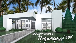 Bloxburg 50k Modern House Build No Gamepass Affordable and Stylish Home Design [upl. by Teena]