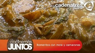 Romeritos con mole y camarones [upl. by Ennaeiluj]