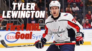 Tyler Lewington 78 Washington Capitals first NHL goal Dec 29 2018 [upl. by Ophelie]