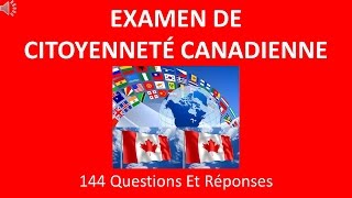 Examen De Citoyenneté Canadienne 2016 [upl. by Masson]