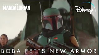 Star Wars The Mandalorian Boba Fetts New Armor  Disney [upl. by Block706]