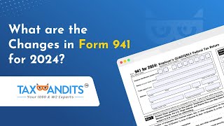 What are the Changes in Form 941 for 2024 [upl. by Mastat]