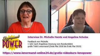 Lenormand Power  Interview Michelle Feedback Rundumblick grosse Tafel [upl. by Aicatsal]