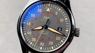 IWC Pilots Mark XVIII Top Gun Miramar IW324702 IWC Watch Review [upl. by Zitella]