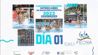 🎖️🏆Campeonato Nacional Interclubes  Natación Artistica Día 1 Tarde🎖️🏆 [upl. by Scherle]