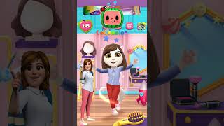 COCOMELON makeover My Talking Angela 2 shorts [upl. by Anahgem]