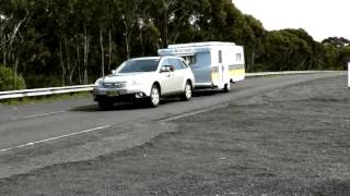 Video Subaru Outback tow test [upl. by Yelsnia52]