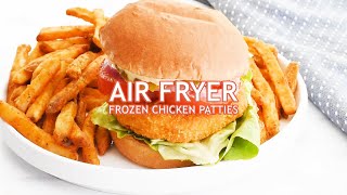 Air Fryer Frozen Chicken Patties  Quick amp Easy Chicken Burgers [upl. by Lewan]