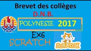 Brevet maths DNB Maths 2017 Polynésie Ex6 scratch [upl. by Enyahs]