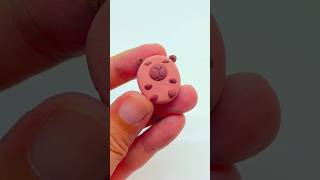 如何用黏土做超簡單卡皮巴拉。How to make a super easy capybara capybara polymerclay handmade clayart clay [upl. by Dixie708]