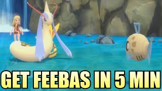 How to get Feebas in 5 Minutes EVERY day in Pokemon Brilliant Diamond Shining Pearl [upl. by Aluap]