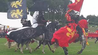 Jousting at Herstmonceux Medieval Festival 2018 [upl. by Yojal]