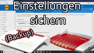 Fritzbox Einstellungen sichern und wiederherstellen [upl. by Veedis]