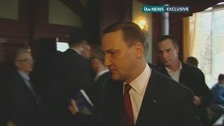 quotYoull all be deadquot Polish foreign minister Radoslaw Sikorskis warning to Ukraine protest leader [upl. by Argus]